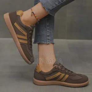 Women Sneakers Walking Material Leather