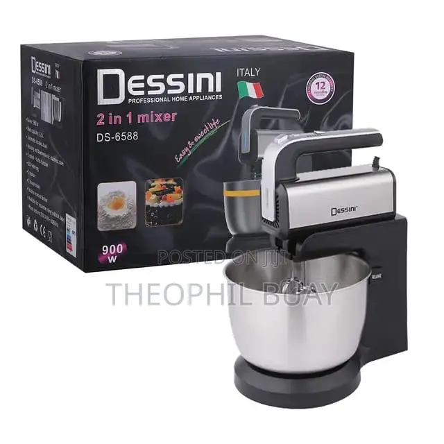 Dessini Stand Mixer Ndogo Yenye Bakuli Yaan 2in1