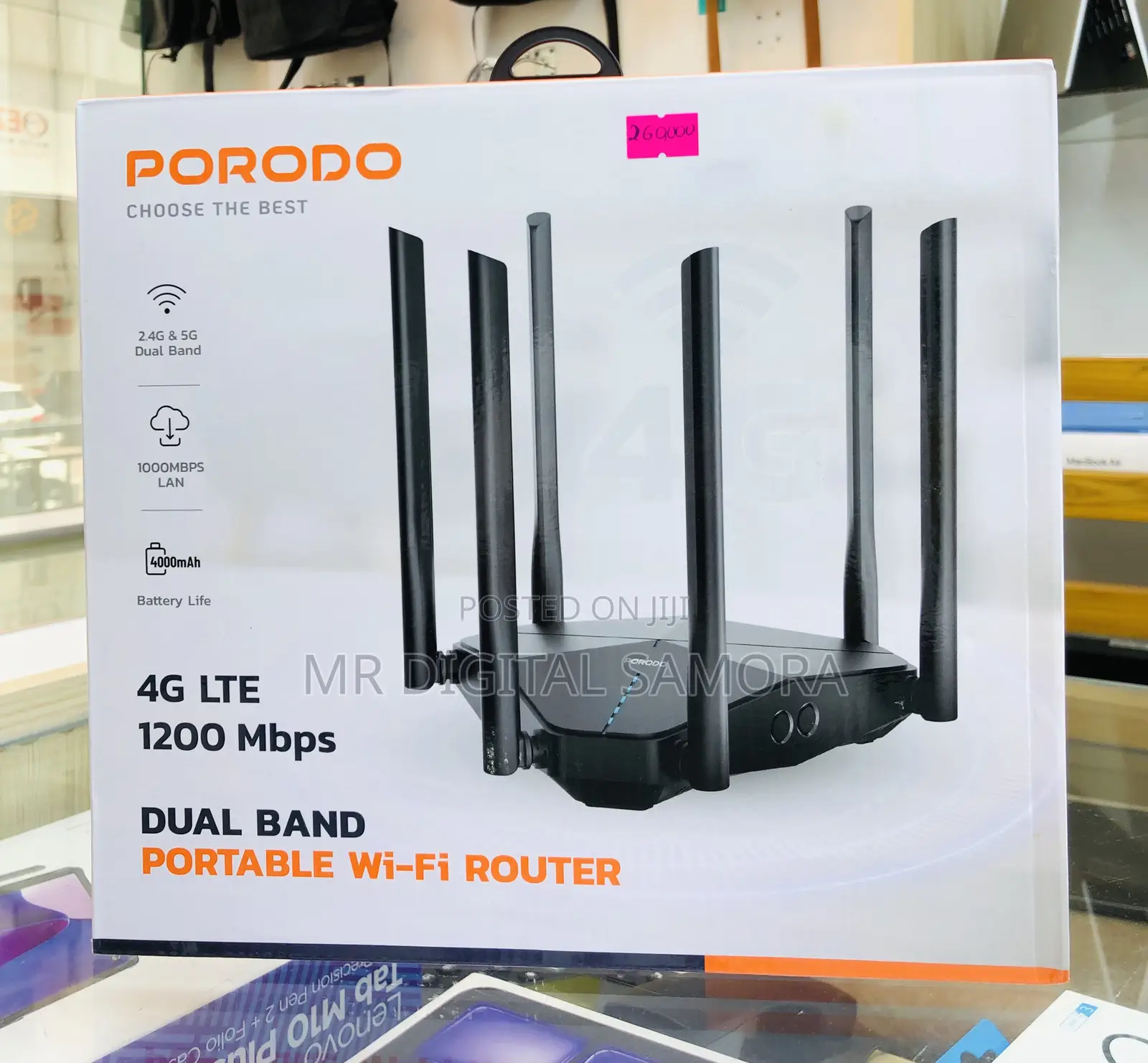 Porodo Dual Band Portable Wi-Fi Router