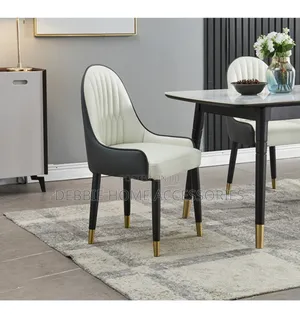 Marble Top Concrete Dining Table and Chair for Dining Room