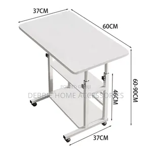Adjustable Laptop Table With Bookshelf