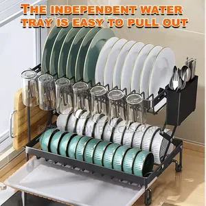 Integrated Folding Dish Rack
