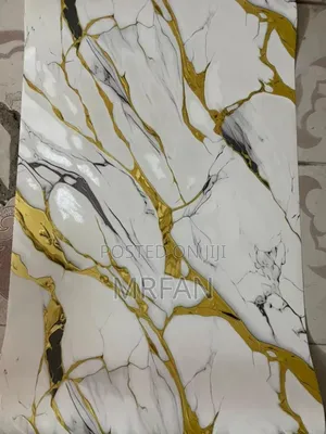 Wallpaper Marble Design Black Gold