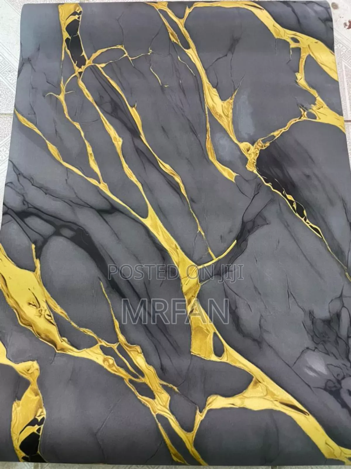 Wallpaper Marble Design Black Gold