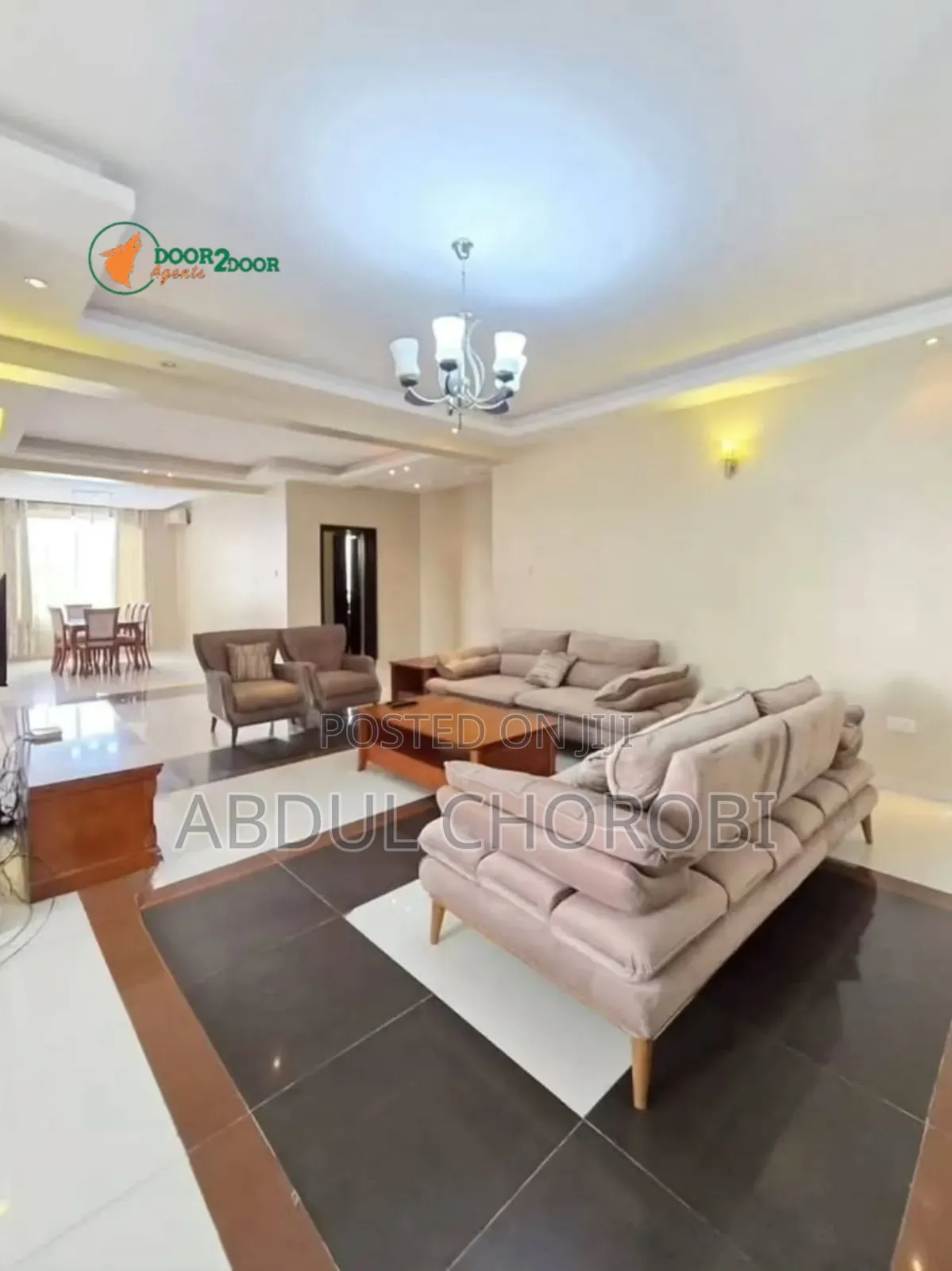 Furnished 3bdrm Apartment in Mikocheni for rent
