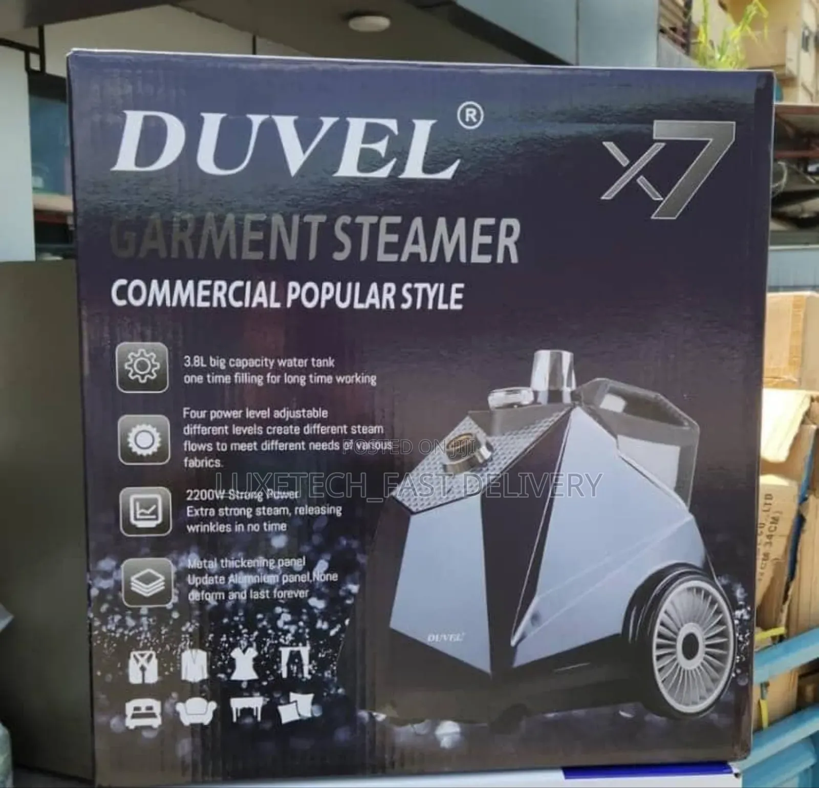 Duvel X7 Garment Steamer 3.8l Commercial Vertical Ironing Machine