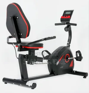 Comfortable Recumbent Bike With Cushioned Seat And Strong Back Support