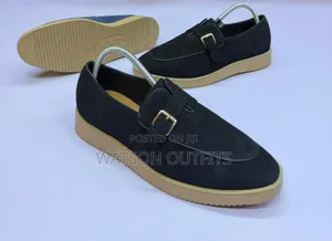 Men's Loafer Shoes or Stringless Leather Footwears Totally Smart