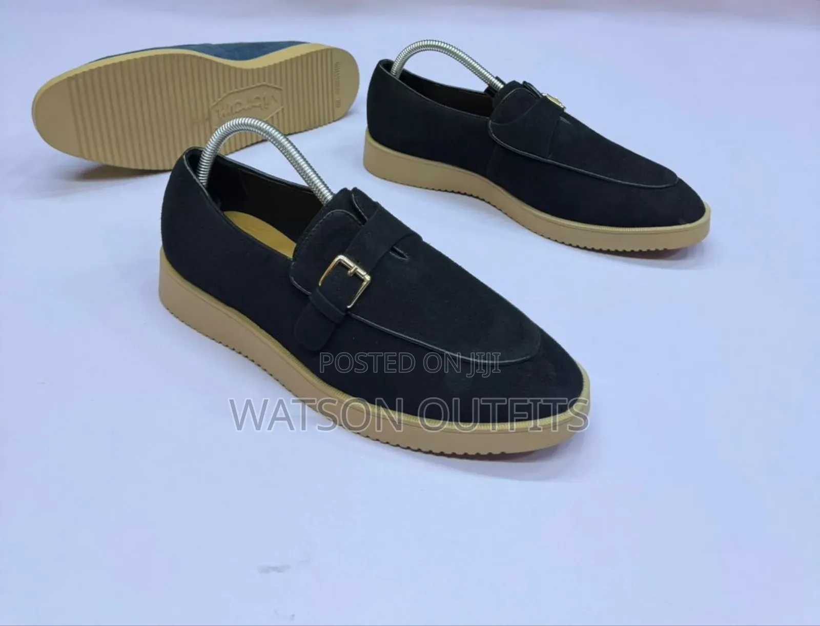 Men's Loafer Shoes or Stringless Leather Footwears Totally Smart