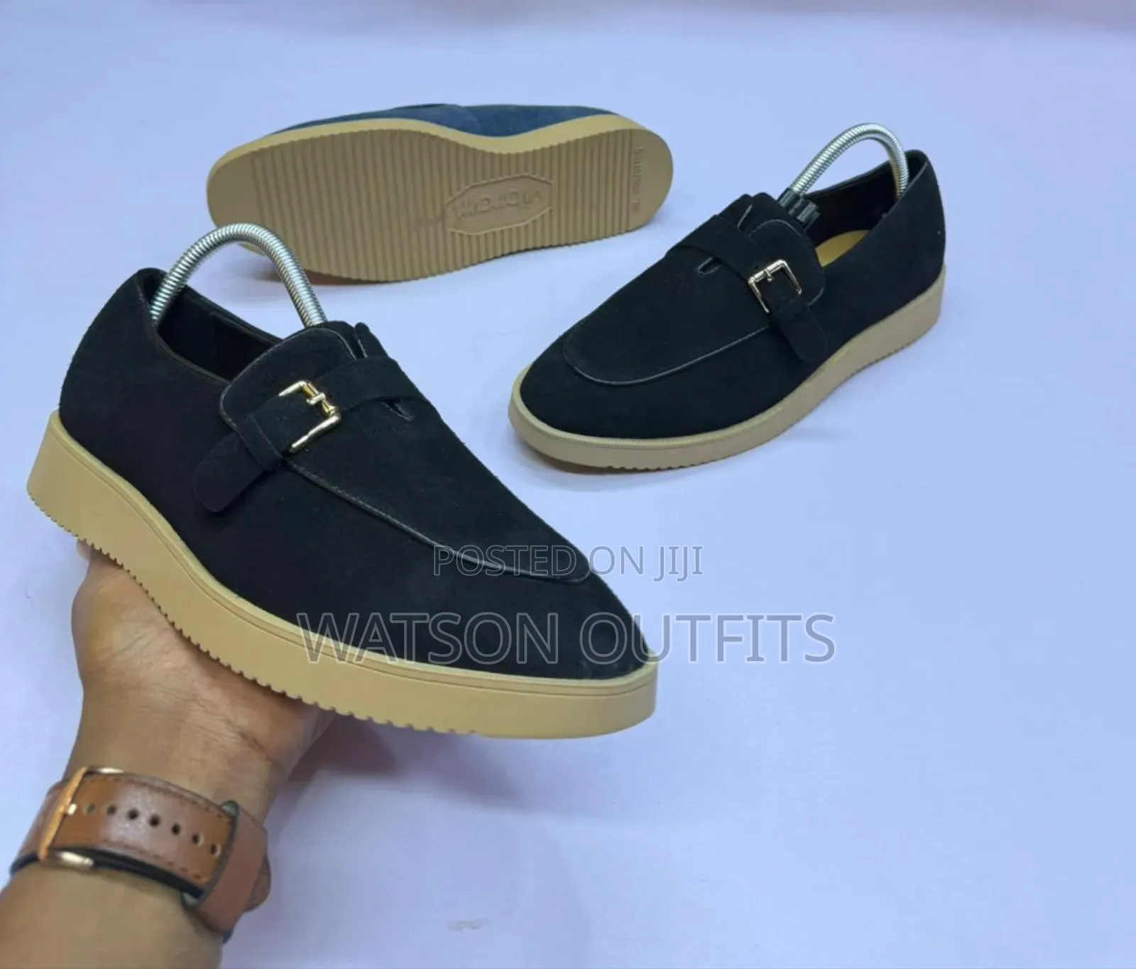 Men's Loafer Shoes or Stringless Leather Footwears Totally Smart