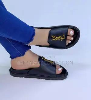 Ysl Kobas Black Sandals