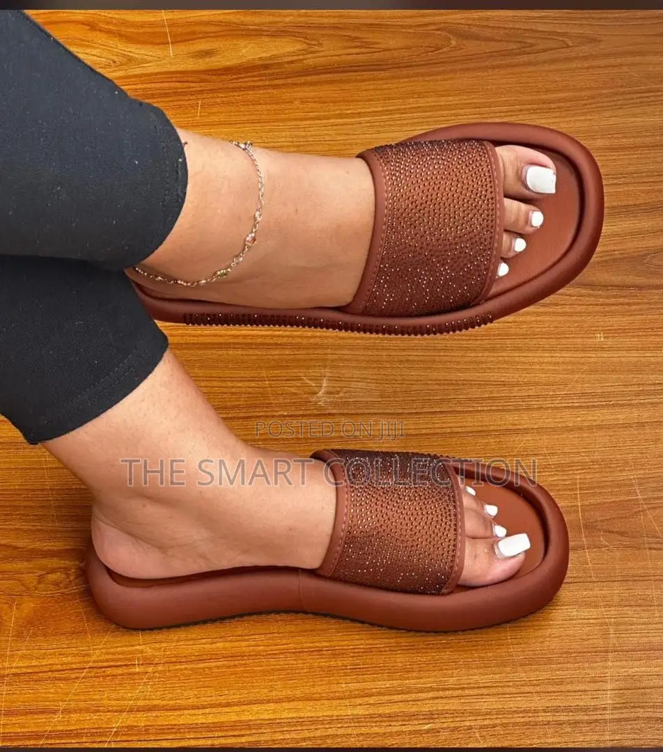Gucci Brown and Black Ladies Sandals