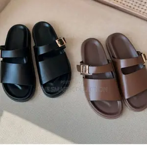 Black and Coffee Brown Mens Sandal
