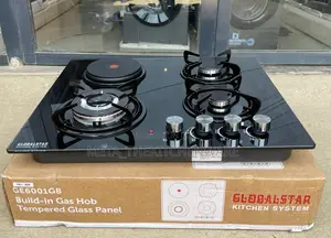 Globalstar Cooktop 3 Gas 1 Electric Plate Tempered Glass