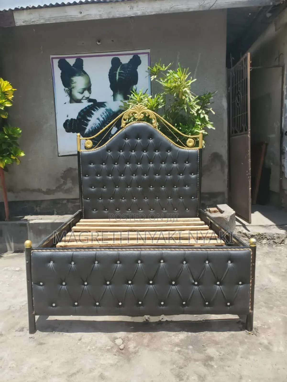Nauza Kitanda Cha Chuma Bed Sofa Imenyooka Mno 5/6