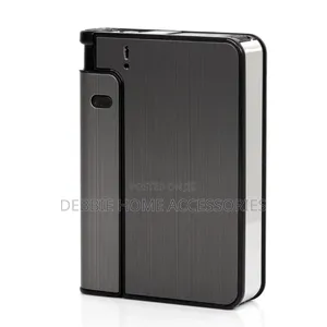 Aluminium Alloy Automatic Cigarette Case Box Lighter Case Holder