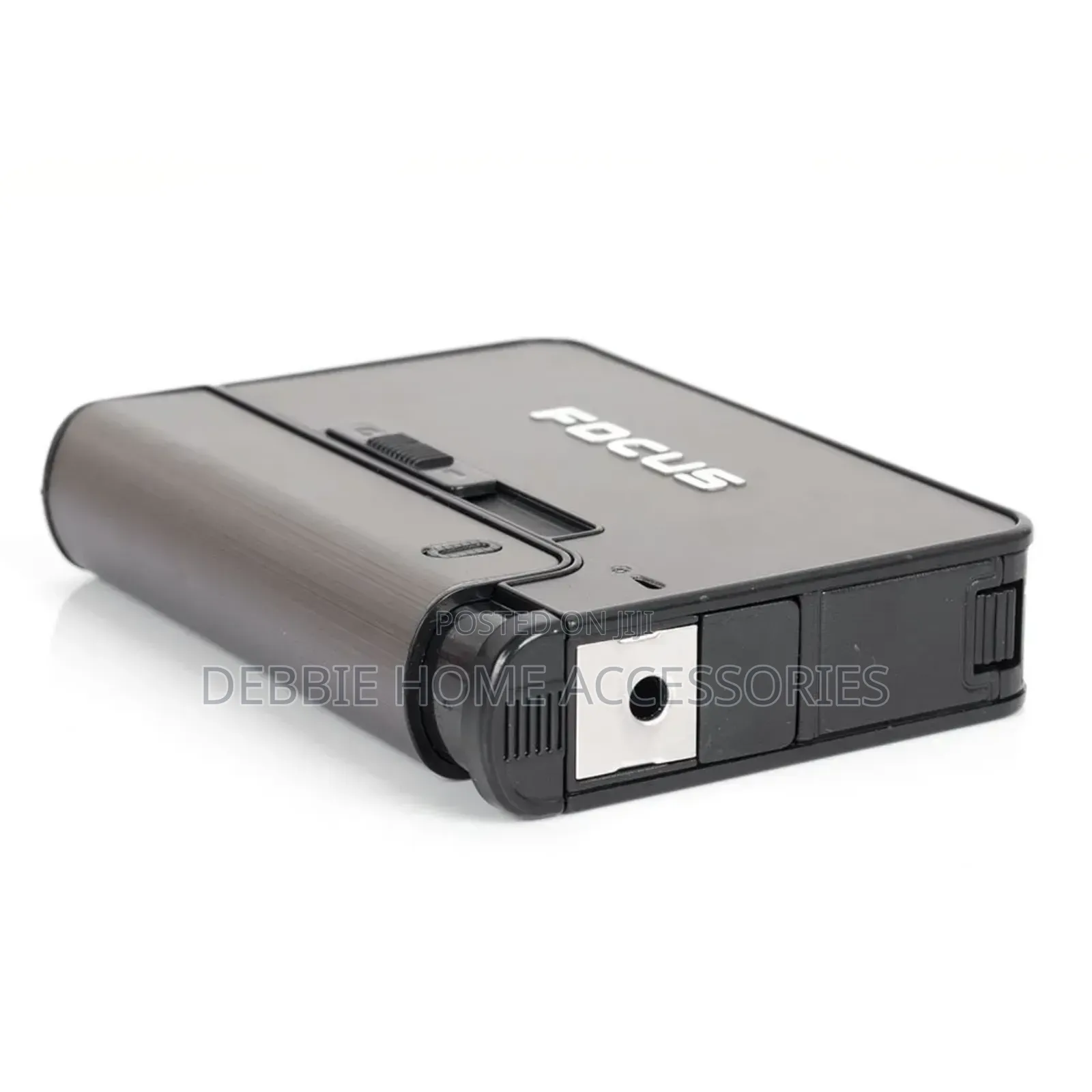 Aluminium Alloy Automatic Cigarette Case Box Lighter Case Holder