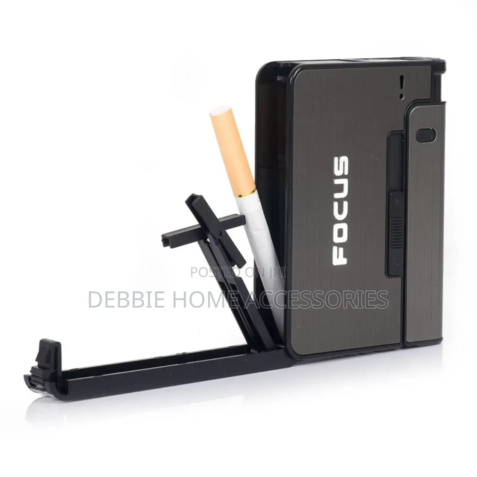 Aluminium Alloy Automatic Cigarette Case Box Lighter Case Holder