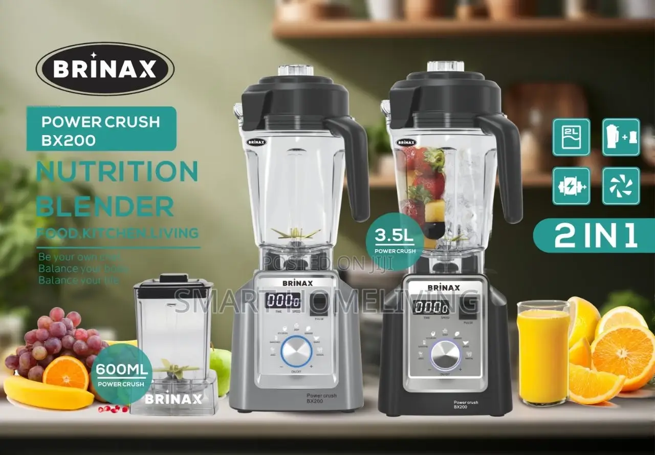3.5l Brinax Bx 200 Power Crusher Blender 2in1