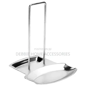 Stainless Steel Pot Lid and Spoon Rest.