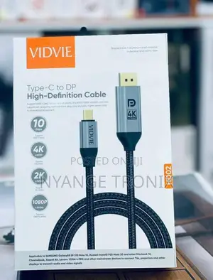 Vidvie Typ C - Dp Cable 100cm