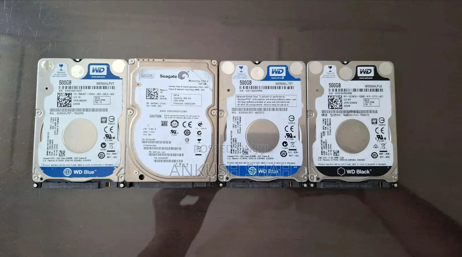 Used 500 Gb Internal Laptop Hard Disk Drive