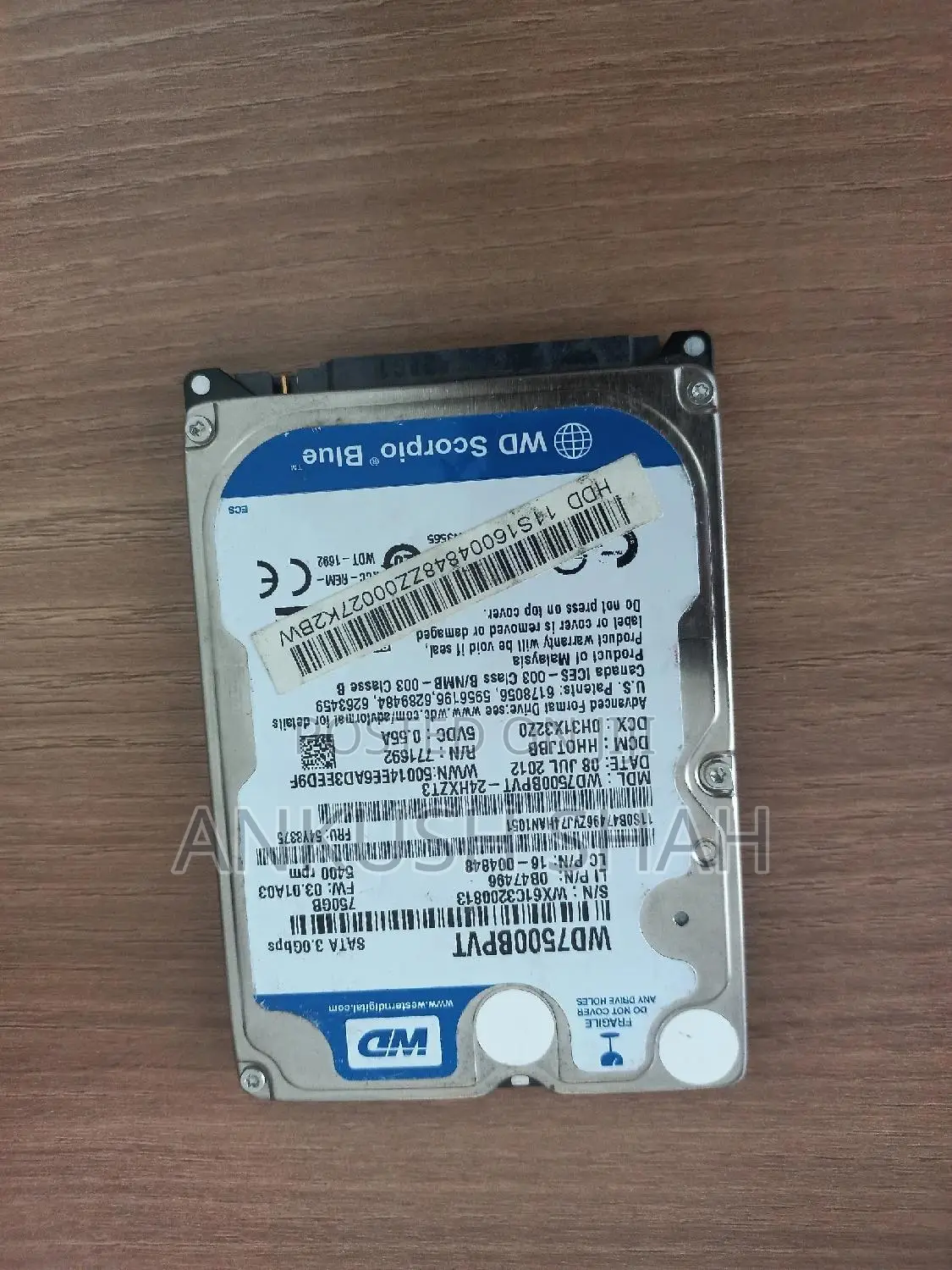 750 Gb Internal Laptop Hard Disk Drive