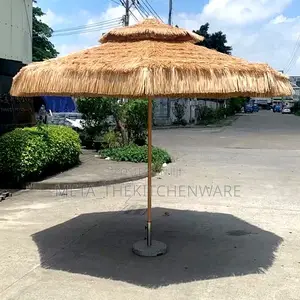 Thatch Roof Waterproof Straw Beach Umbrella 3m
