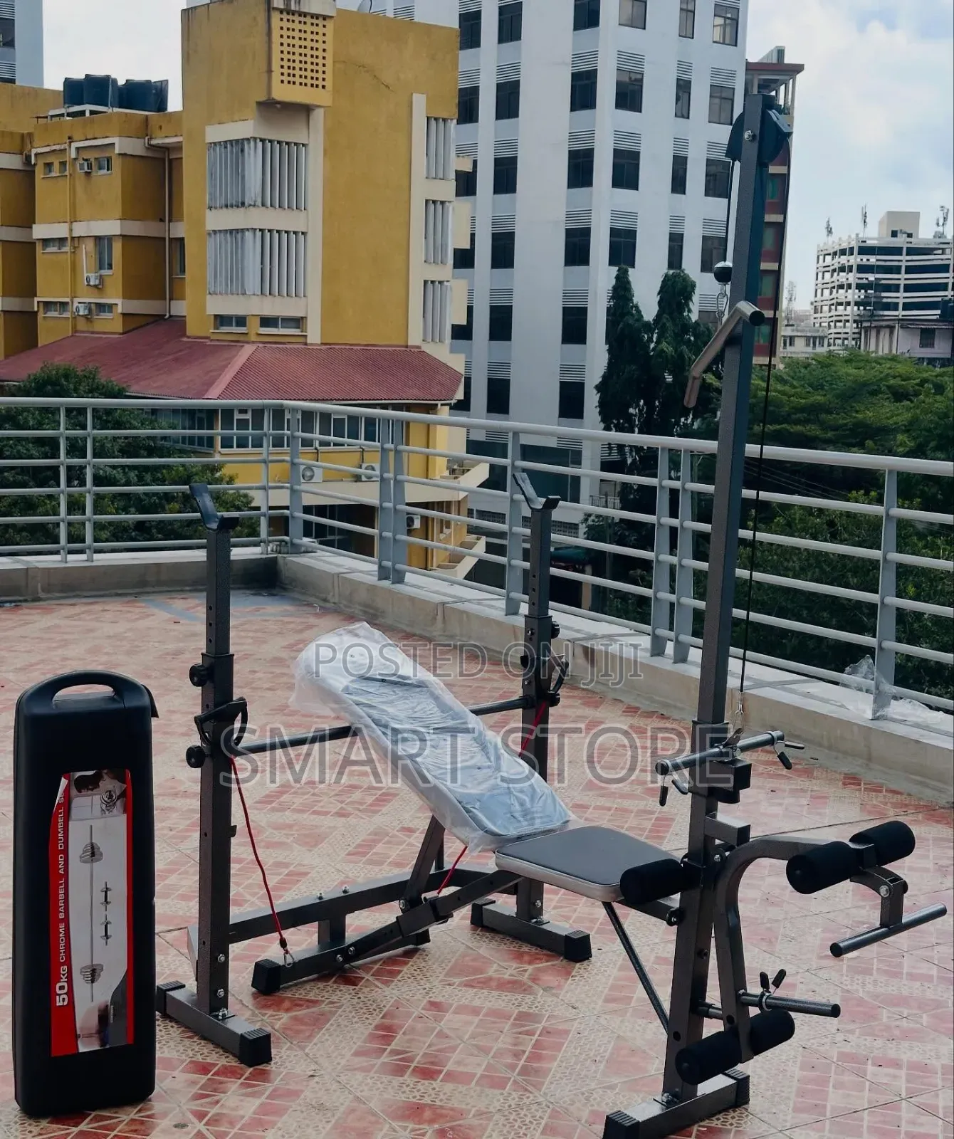 Combination Set – Bench Press With 50kg Weight Set