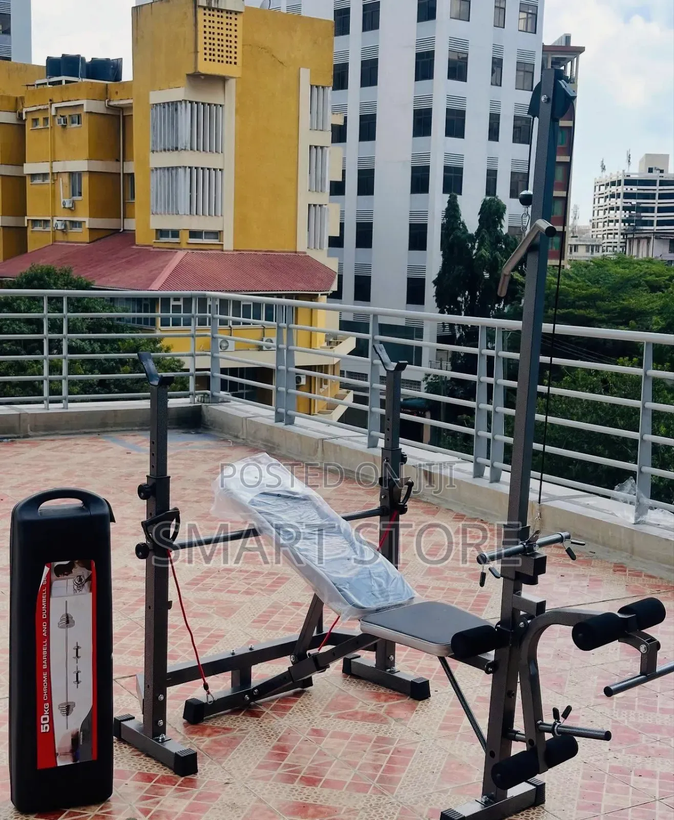 Combination Set – Bench Press With 50kg Weight Set