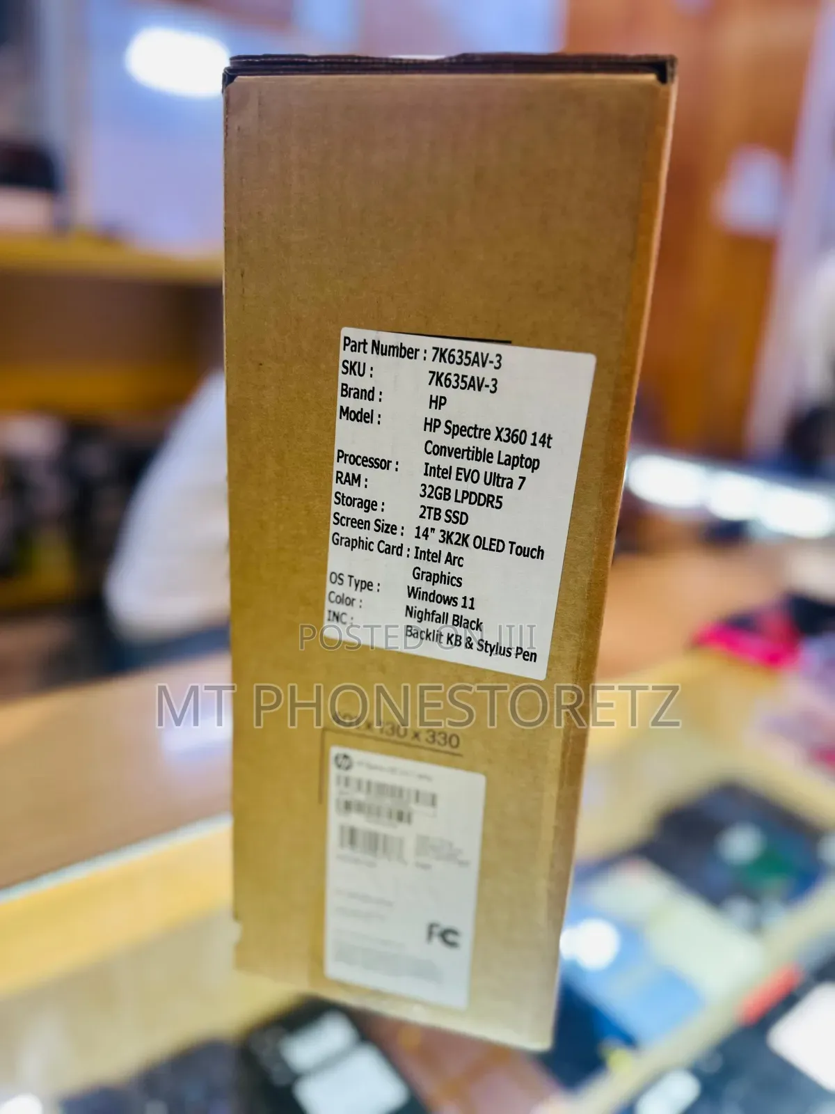 New Laptop HP Spectre X360 32GB Intel Core Ultra 7 SSD 2T