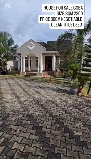 4bdrm House in Goba for sale