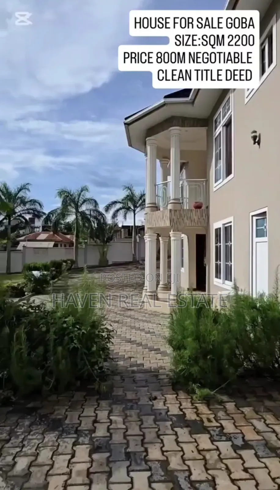 4bdrm House in Goba for sale