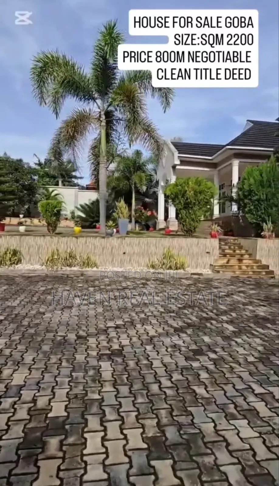4bdrm House in Goba for sale