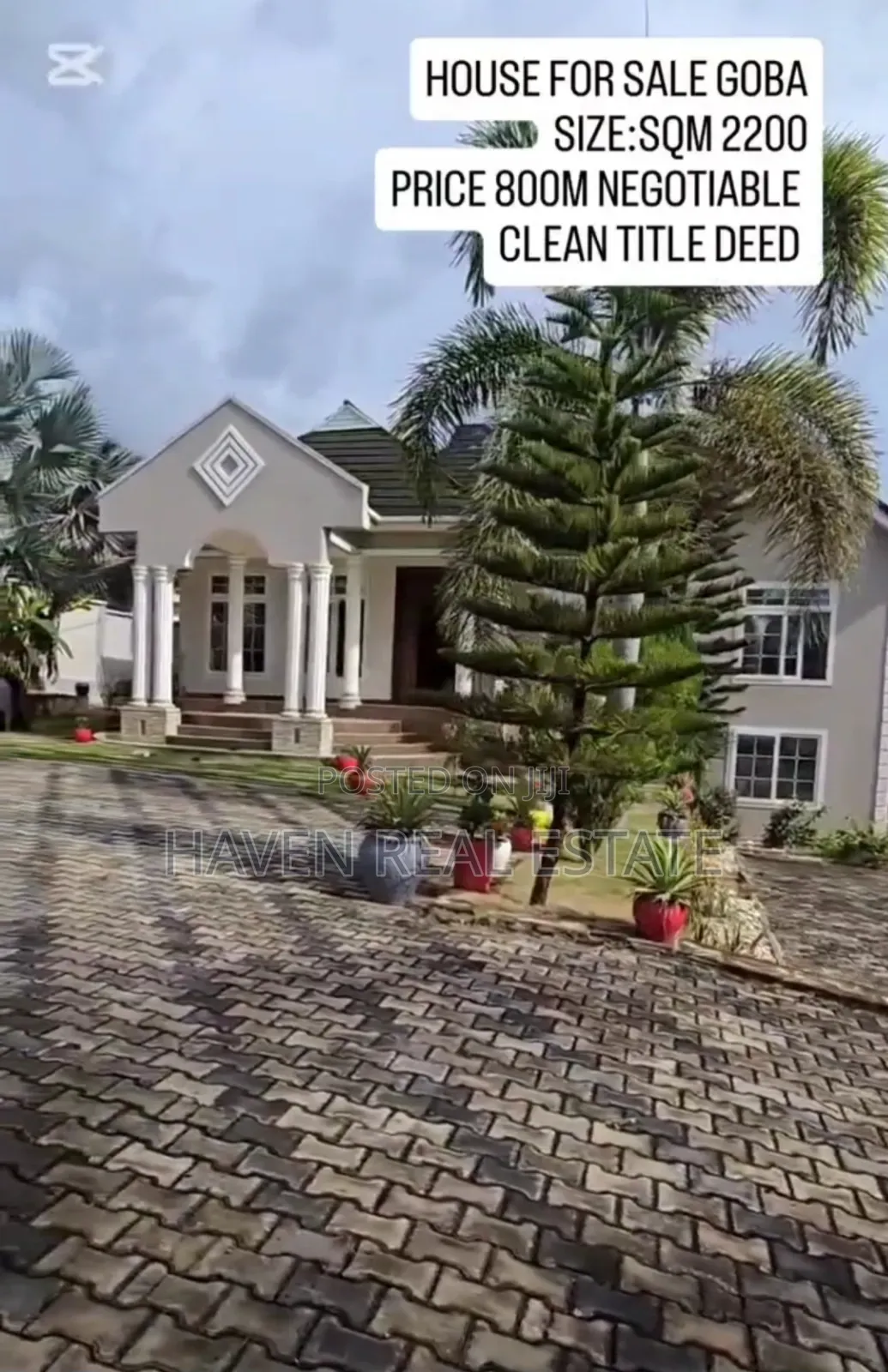 4bdrm House in Goba for sale