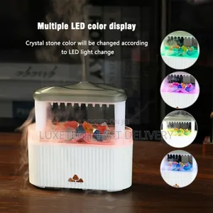 2-in-1 Led Rain Cloud Humidifier + Aromatherapy Diffuser With Remote