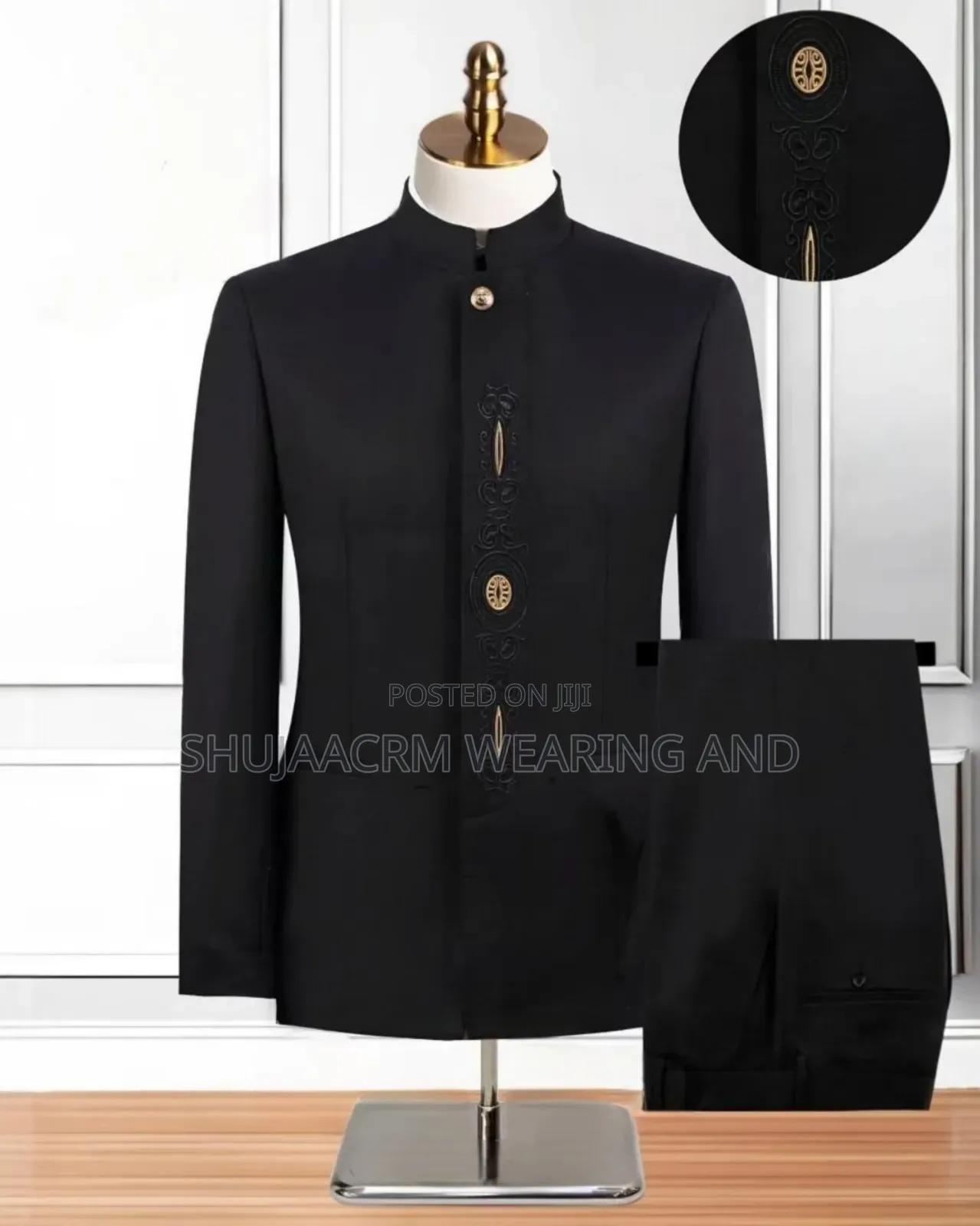 Black Smart Kaunda| Safari Suits