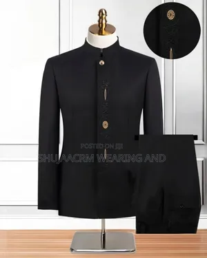 Black Smart Kaunda| Safari Suits