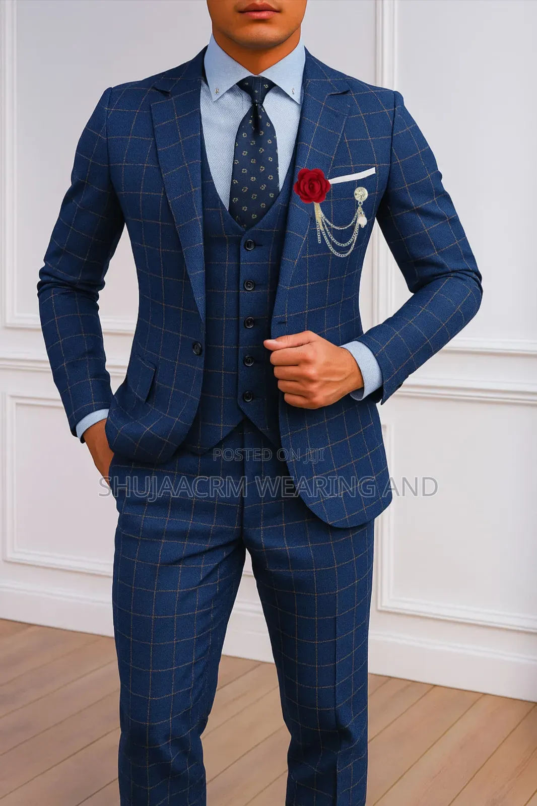 Goldish Blue Gent Suits