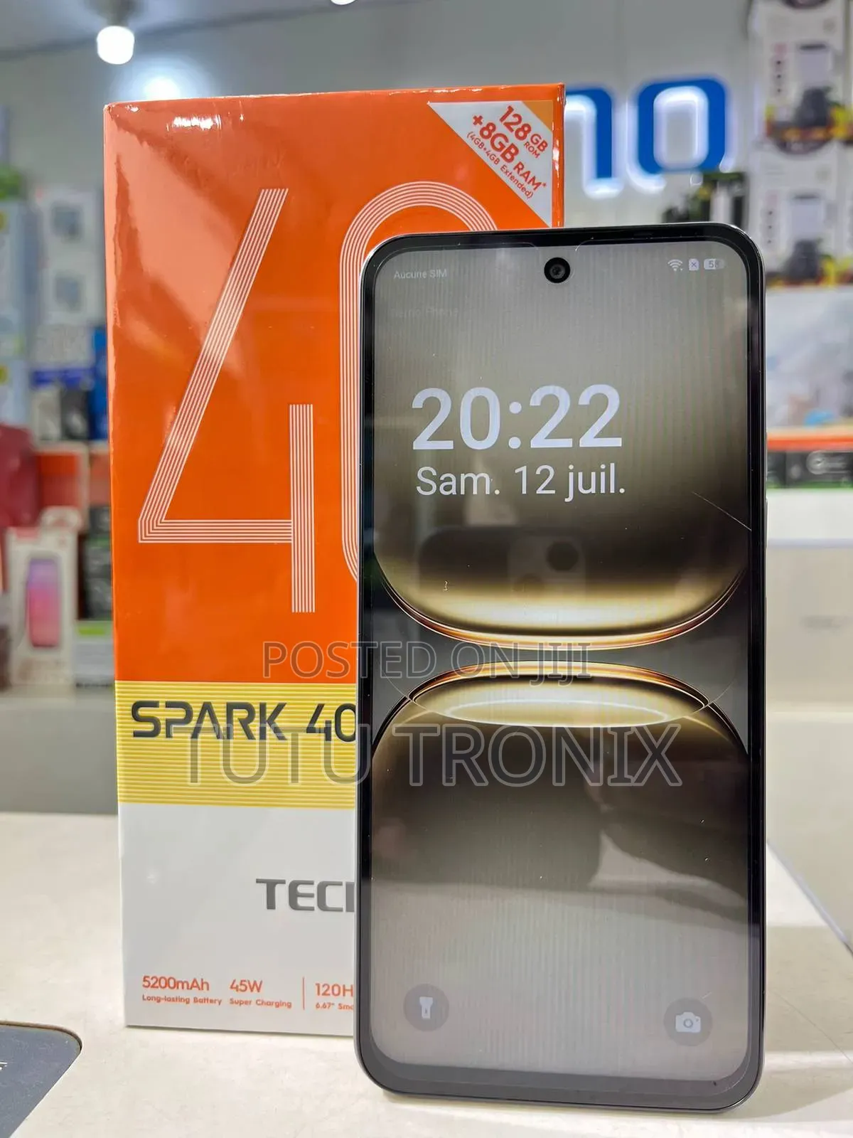 New Tecno Spark 40 128 GB White