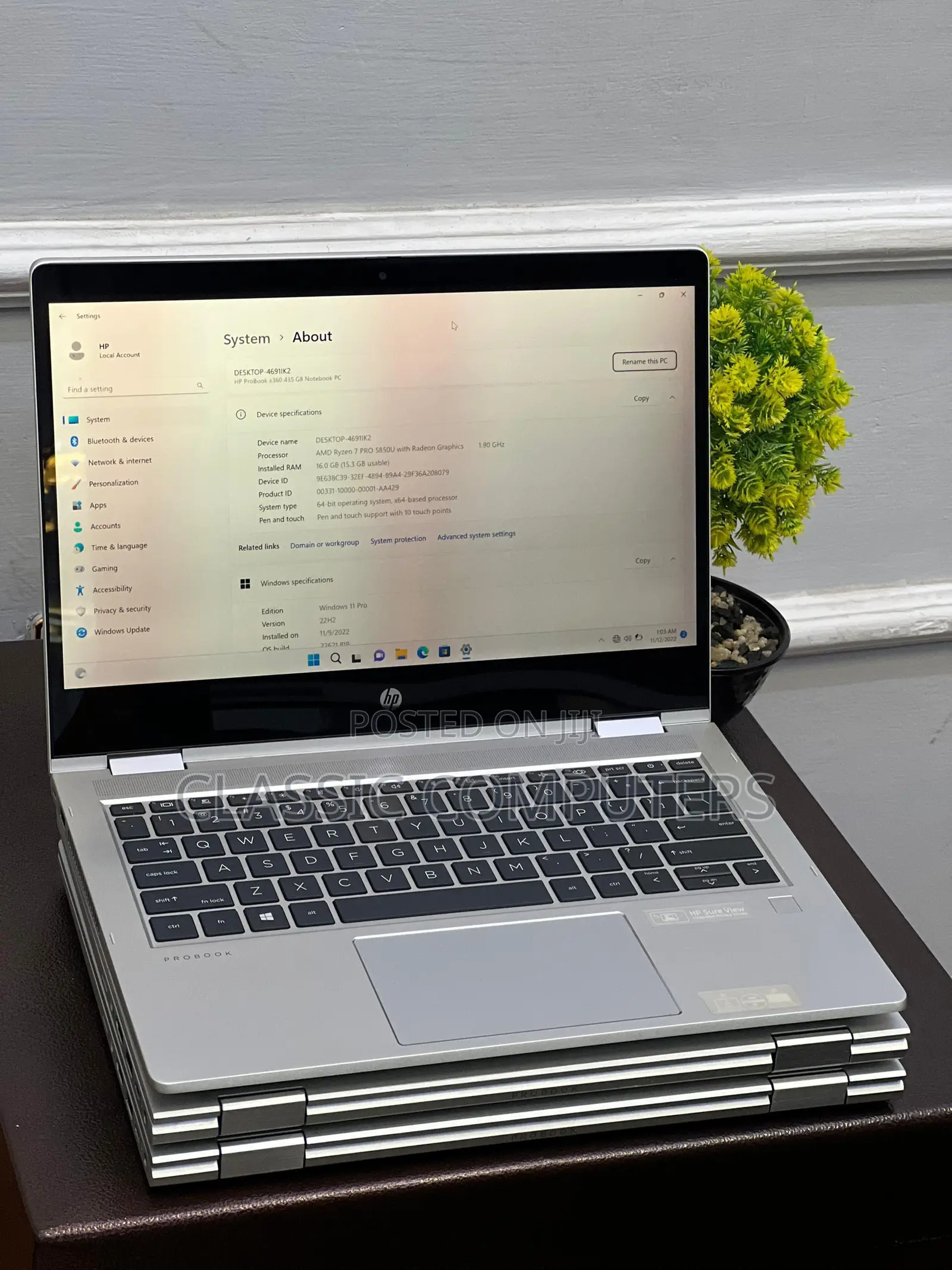 Laptop HP ProBook X360 435 G8 16GB AMD Ryzen 7 SSD 512GB