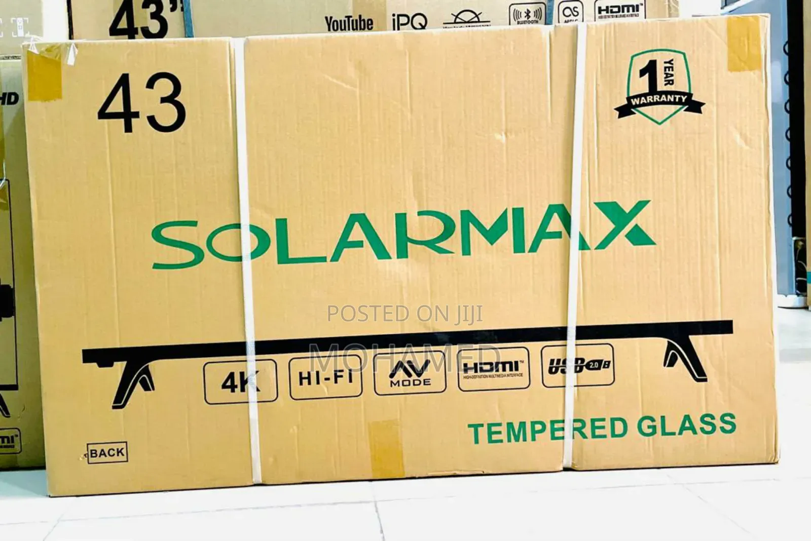 Solarmax Smart Tv Inch 43 Double Glass