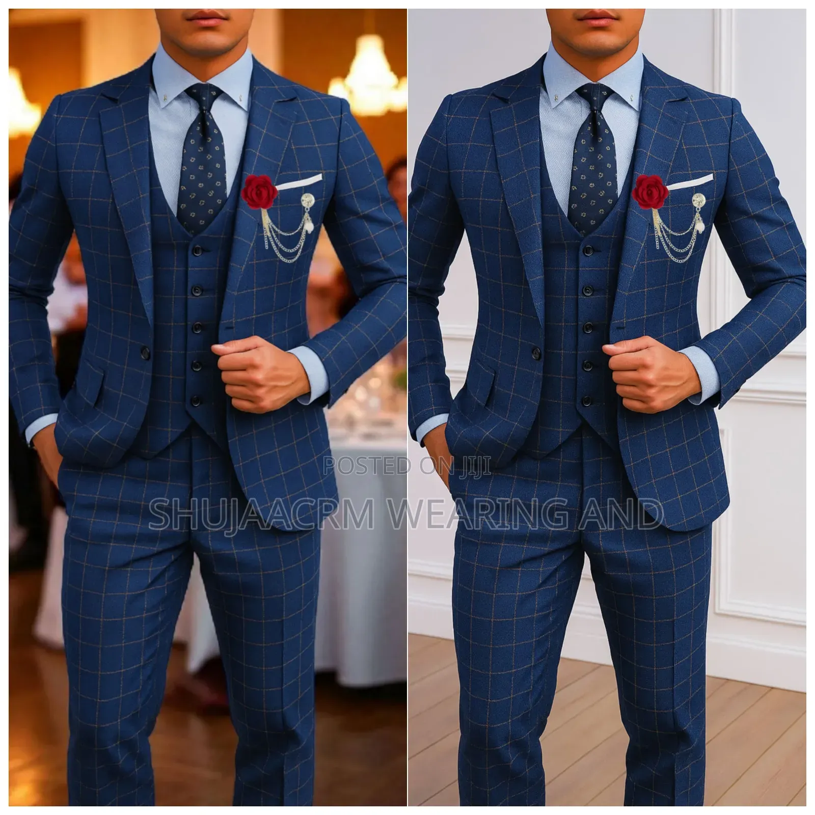 Goldish Blue Gent Suits