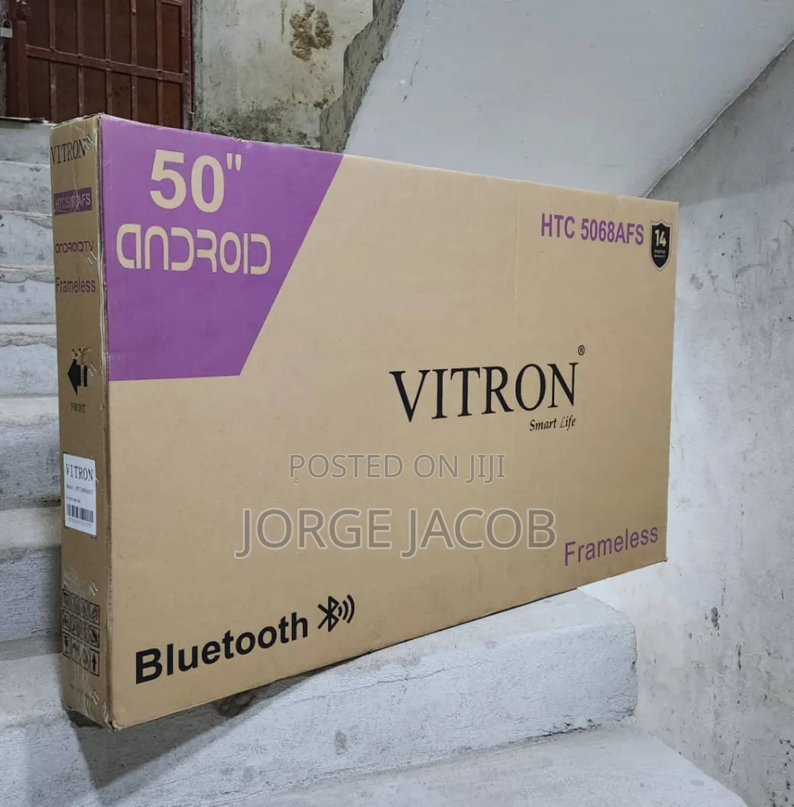 Vitron 50-Inch Frameless Uhd Android Smart Tv, Model HTC 5068afs