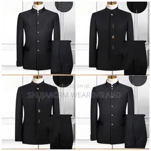 Black Smart Kaunda| Safari Suits