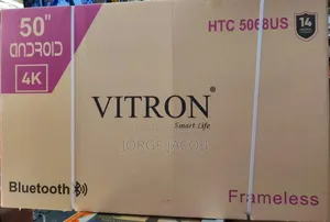 Vitron 50-Inch Frameless Uhd Android Smart Tv, Model HTC 5068afs
