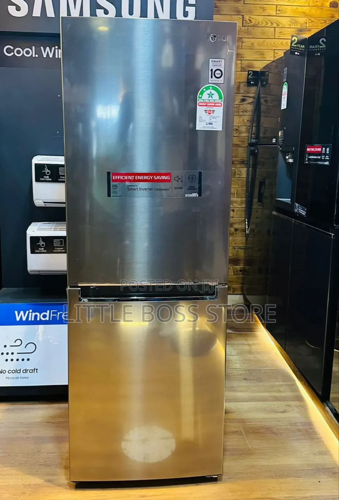 Lg Fridge Liter 306 Jipya Na Lina Waranty 1 Year