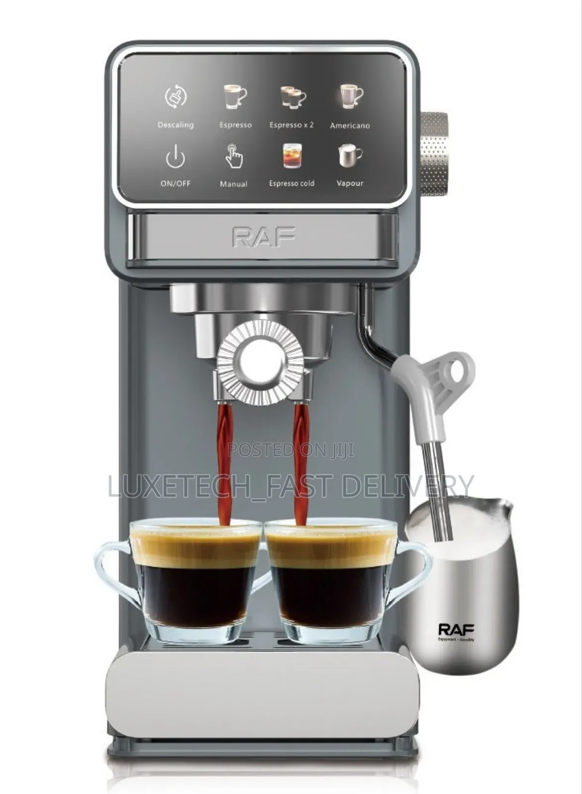 Premium Raf Semi-Auto Espresso Machine - Coffee Maker – 1.2l Tank