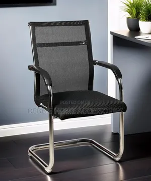 P Chair Visitor Study Home Office Computer Chair-Code 4009(Black)