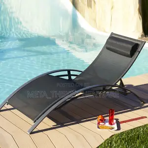 Patio Swimming Pool Sun Lounger With Adjustable Backrest